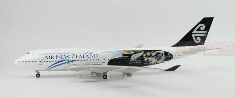 

BBOX209 Blue Box New Zealand aviation ZK-NBW B747-400 all black team 1:200 commercial jetliners plane model hobby