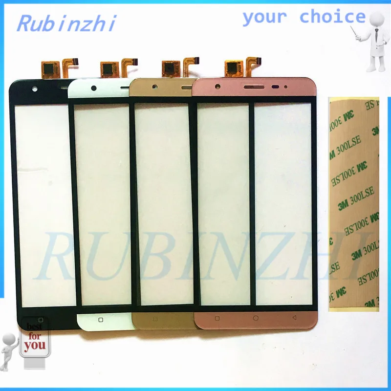 

Rubinzhi 3M Tape Moible Phone Touch Panel Touchscreen For Vertex Impress Eagle Touch Screen Digitizer Front Glass Sensor Lens