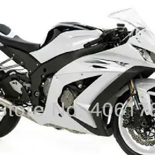 Ninja ZX-10R Обтекатели для Ninja ZX10R 2011 2012 2013 белые мотоциклетные Обтекатели(литье под давлением