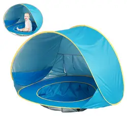 Автоматическая детские пляжные Палатка УФ-защиты укрытие солнце Водонепроницаемый солнцезащитный пляж палатка BB55