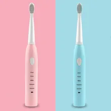 Электрическая зубная щетка уход за зубами и деснами пять режимов чистки USB перезаряжаемая электрическая зубная щетка с 3 сменными головками