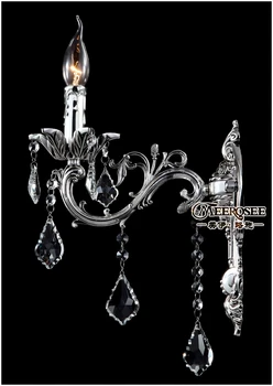 

Free Shipping Wholesale Crystal Wall Light Silver Wall Sconces Lamp Wall Brackets Light
