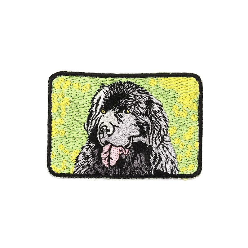 1PC Patches For Clothing Dog Embroidered Badge Iron on Patches For