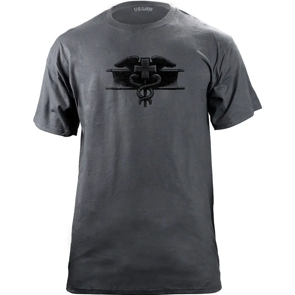 Vintage Army Expert Field Medical Badge Subdued Veteran T-Shirt custom printed tshirt hip hop funny tee mens shirts | Мужская одежда