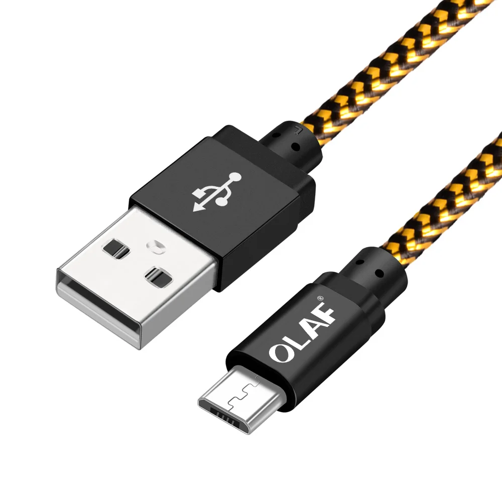 Кабель Micro USB OLAF 1 м 2 3 кабель для быстрой синхронизации данных и зарядки Samsung Huawei