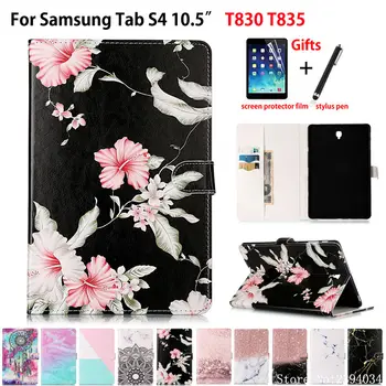 

Marble Pattern Case For Samsung Galaxy Tab S4 10.5 T830 T835 SM-T830 SM-T835 10.5" Cover Funda Tablet Stand Shell Coque +gifts