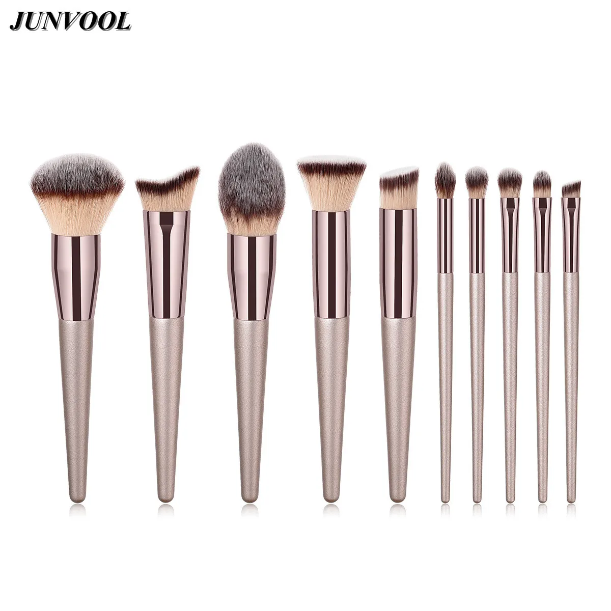 Women Make Up Flame Brush Professional Champagne Makeup Brushes Multipurpose Cosmetic Blending Contour Pinceaux Maquiagem Kits