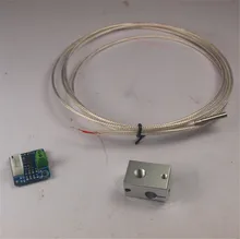 A Funssor PT100 temperature sensor V6 heater block upgrade kit for DIY 3D printer Fast ship