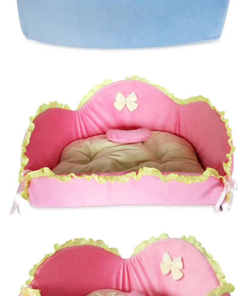 Мягкий диван-кровать принцессы для кошек и домашних животных для маленьких собак, высокое качество, удобный коврик для собак, высококачественный продукт для питомцев