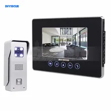 DIYSECUR 7″ Wired Video Door Phone Doorbell Home Security Intercom System 1-In 1-Out