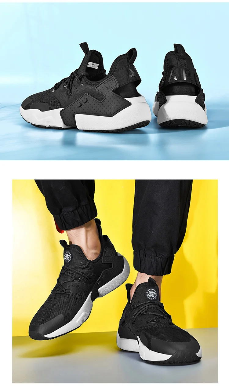 2019 дышащие кроссовки для мужчин черные белые спортивные кроссовки мужские кроссовки Горячая Распродажа уличная спортивная обувь