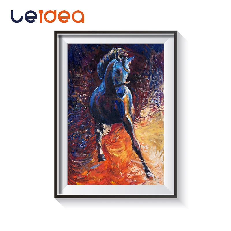 

Paint By Number Abstract Horse Animal Oil Pictures Craft Art Kits Coloring Drawing Living Room Home Decor Gift Sales