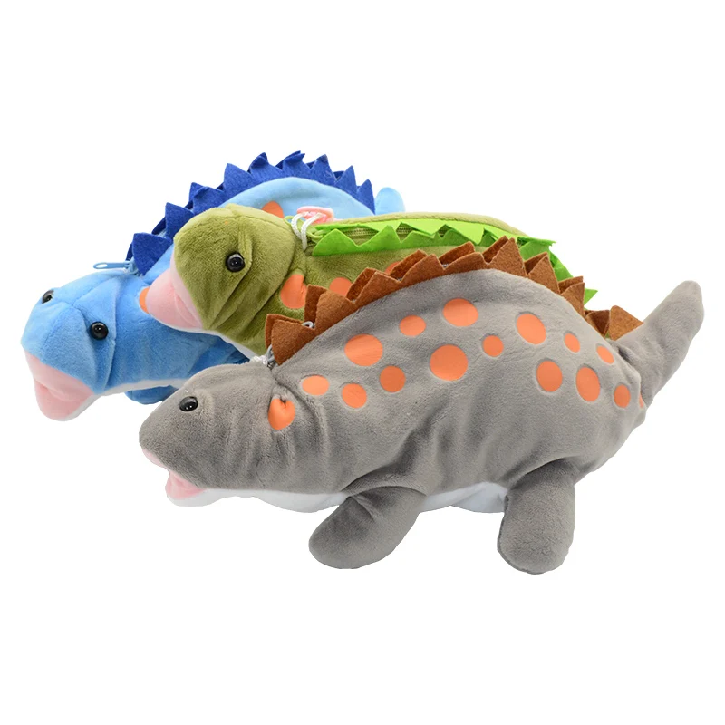 pencil case kawaii Plush High capacity school supplies Animal dinosaur gran capacidad bag papeleria material kalem kutusu cute
