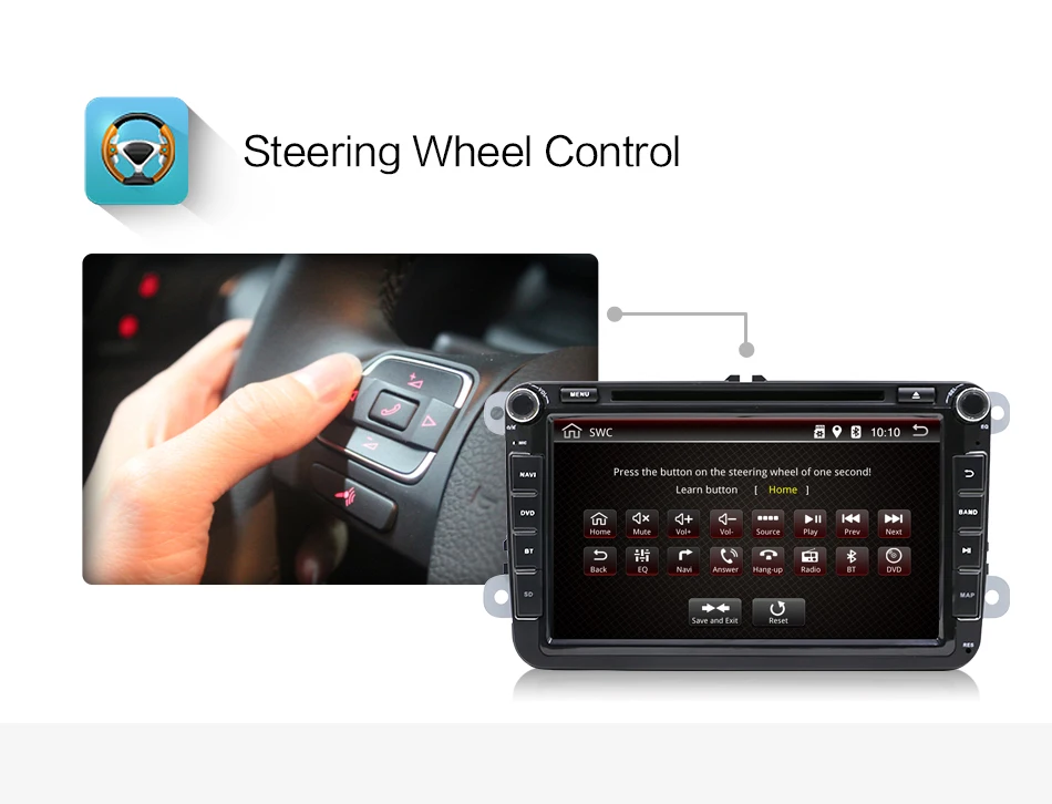 Flash Deal Bosion Android 8.0  Car DVD GPS Navi For Volkswagen SKODA OCTAVIA Fabia GOLF 6 polo Bora MK4 B6 PASSAT Tiguan DAB+ Wifi 4