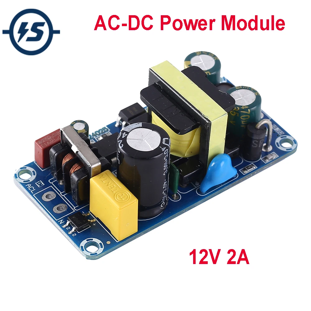 

AC-DC 24V 2A 24W Isolated Step-Down Switch Power Supply Module Buck Converter AC 100-265V