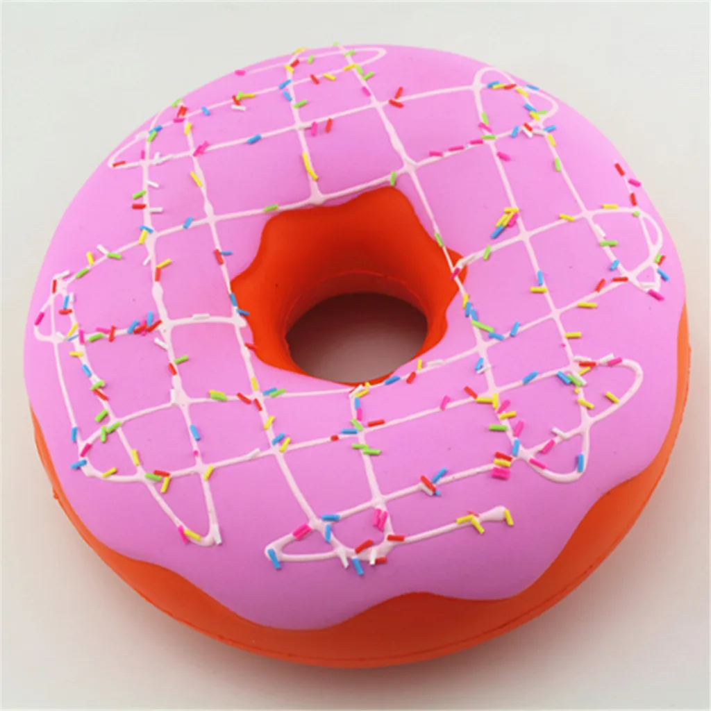 Очаровательны медленно поднимающийся Jumbo пончик Squeeze Ароматические игрушка для снятия стресса для детей день рождения для мальчиков и девочек, C521