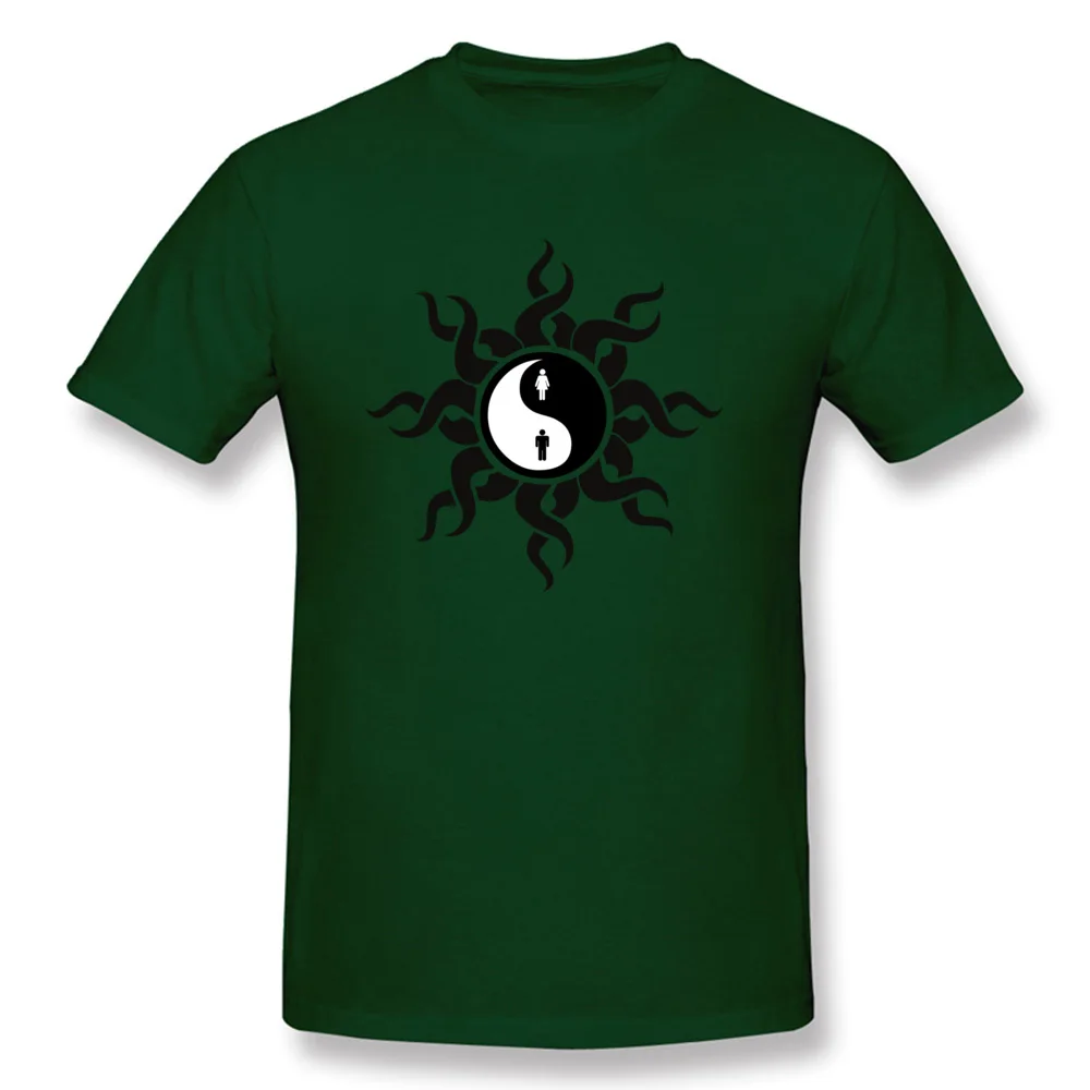 Tribal Yin Yang Man Woman T Shirt Print Short Sleeve Plain Crewneck 100% Cotton Tops & Tees Party T Shirt for Men Labor Day Tribal Yin Yang Man Woman dark