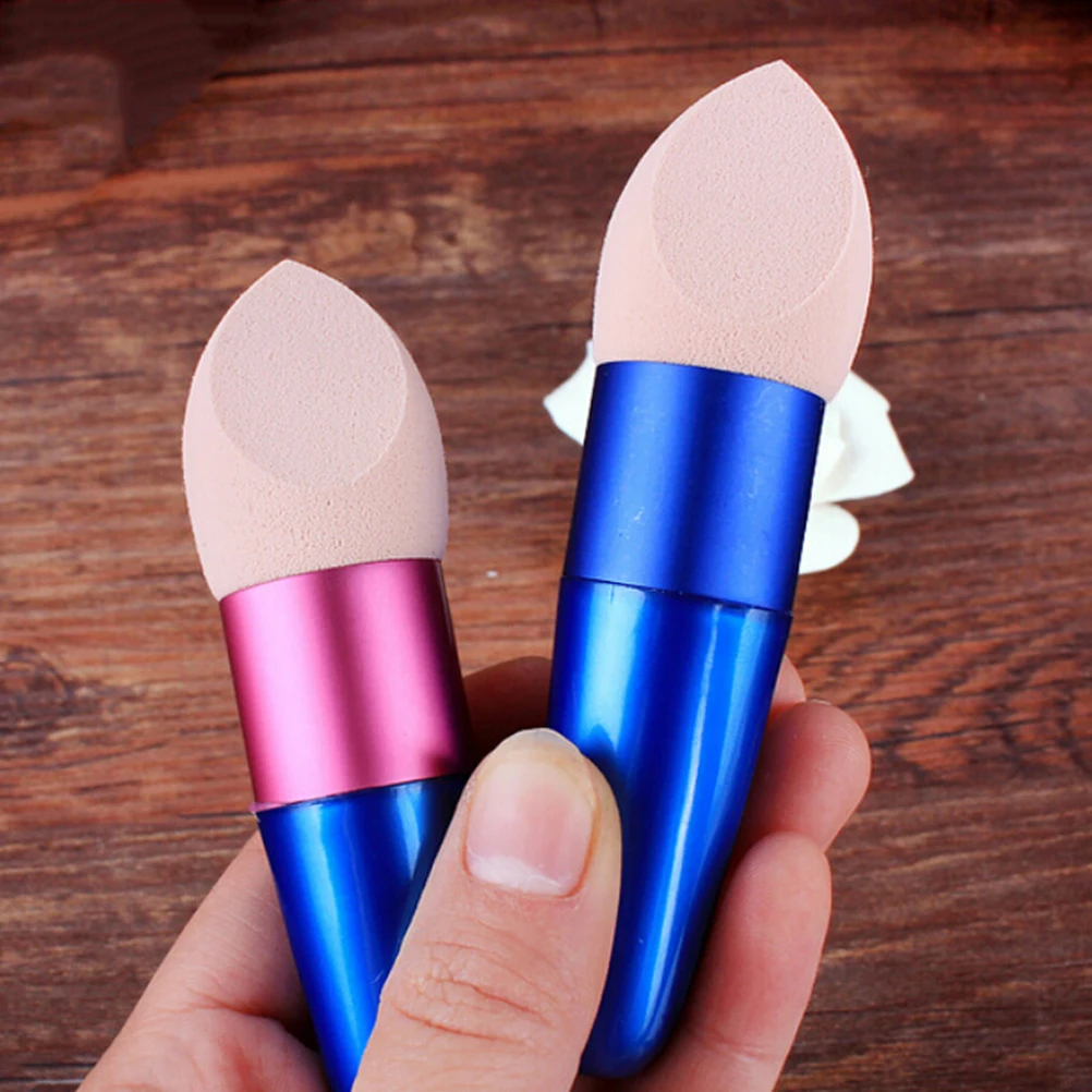 

Lollipop Shape Makeup Sponge Puff Brush Foundation Concealer Blusher Powder Smooth Blending Pro Beauty Tool