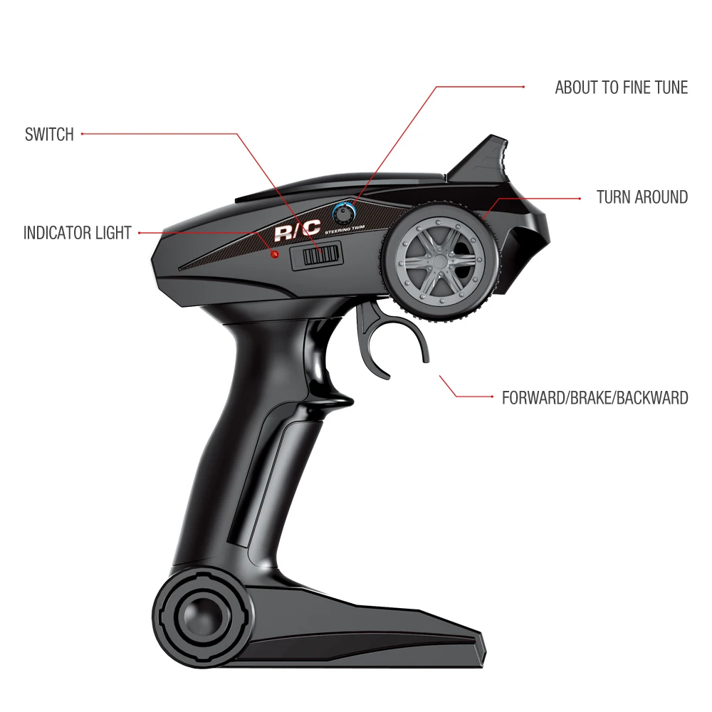 MJD R301 36 км/ч 55 км/ч 1/18 2,4G 4WD Big Foot RC Скорость автомобиль высокой гоночный скоростной автомобиль внедорожник игрушки VS a959-b a959 a979-1-b