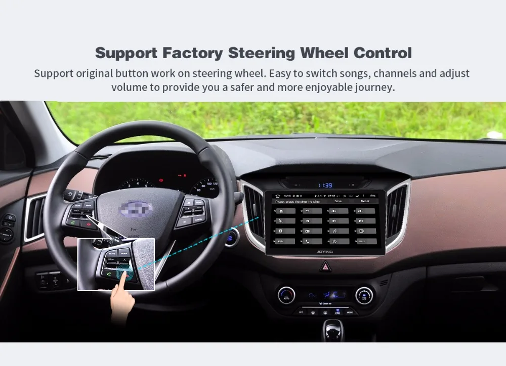 Discount Joying 10.1" 1024*600 Android 8.0 Car RadioGPS Player For Hyundai IX25 2014-2017 IPS screen Headunit Video out Player Navigation 19