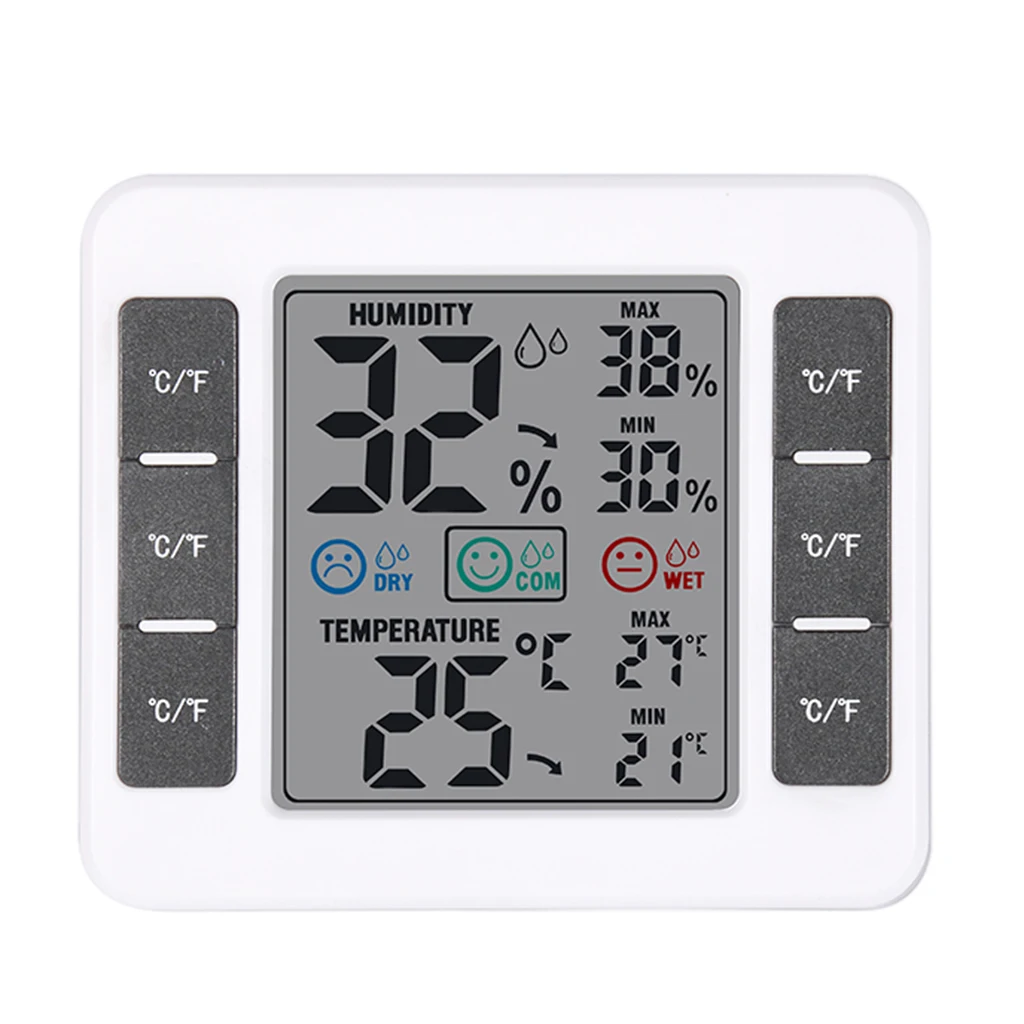 Digital Hygrometer Indoor Thermometer Wireless Temperature and Humidity Monitor Battery Operated