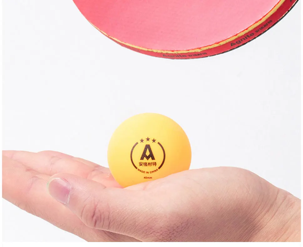 Agnite 2018 официальный 3 звезды настольный теннис мяч 6 шт. ABS двойной цвет мм 40 мм professional training пинг понг шары для начинающих
