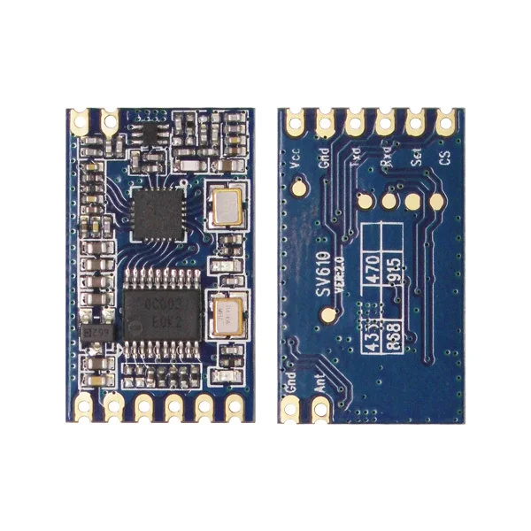 1 шт./лот SV610 небольшой встроенный 433 МГц 100 мВт RF Беспроводной модуль приемопередатчика