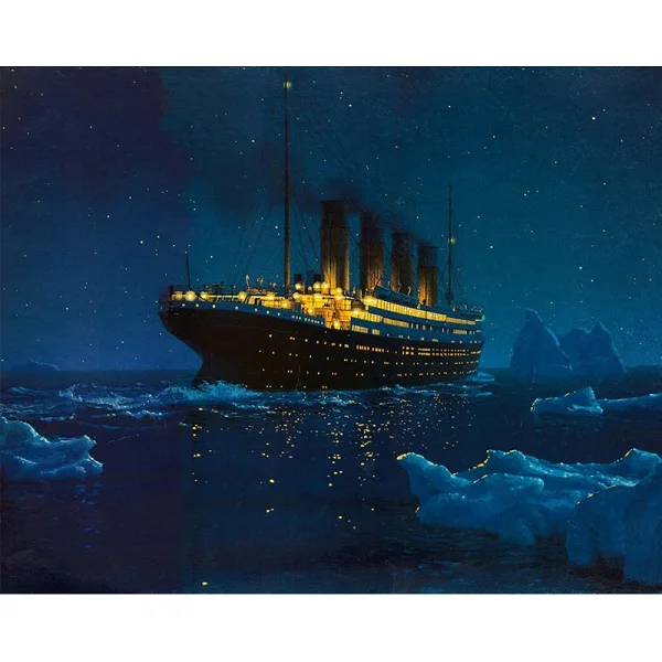 5D DIY Diamond Painting Titanic Full Square Mosaic Embroidery Wall Art Pictures Home Living decor | Дом и сад