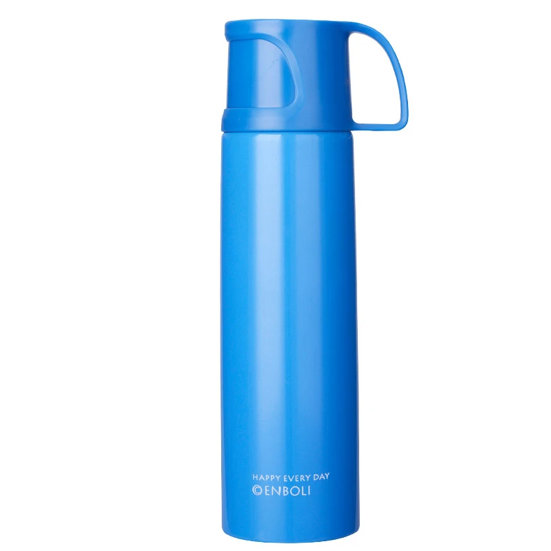 500ml Portable Thermal Cup Stainless Steel Thermos Tea with Lid Thermo