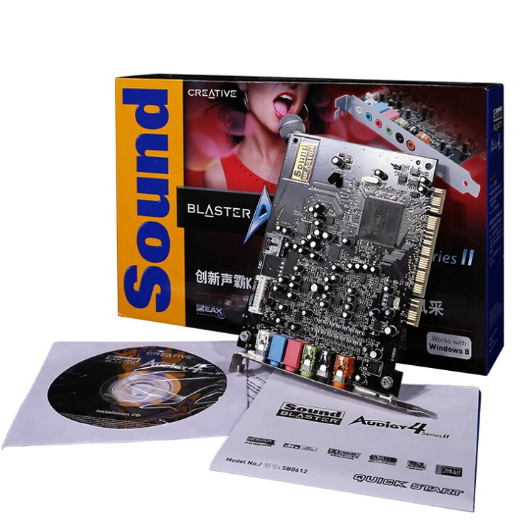 Free Shipping Creative PCI Sound Card SB0612 Audigy 4 II 7.1.