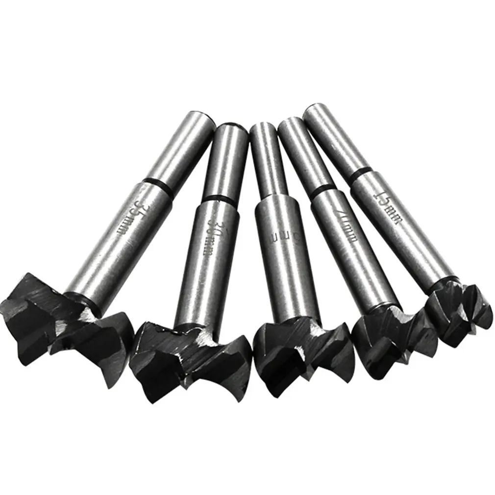 5 pcs/set 3 Steps Countersink Drill Bit Pilot Drill Bits Set Reamer