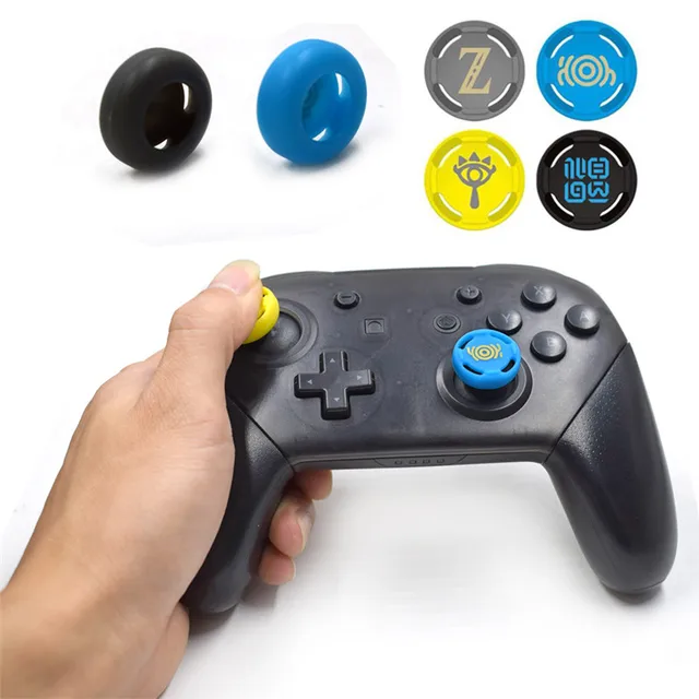 Best Offers 4pcs Silicone Thumb Grips Joystick Cover Thumbsticks Analog caps for Nintend Switch Pro PS4 PS3 Xbox one for joy-con Controller