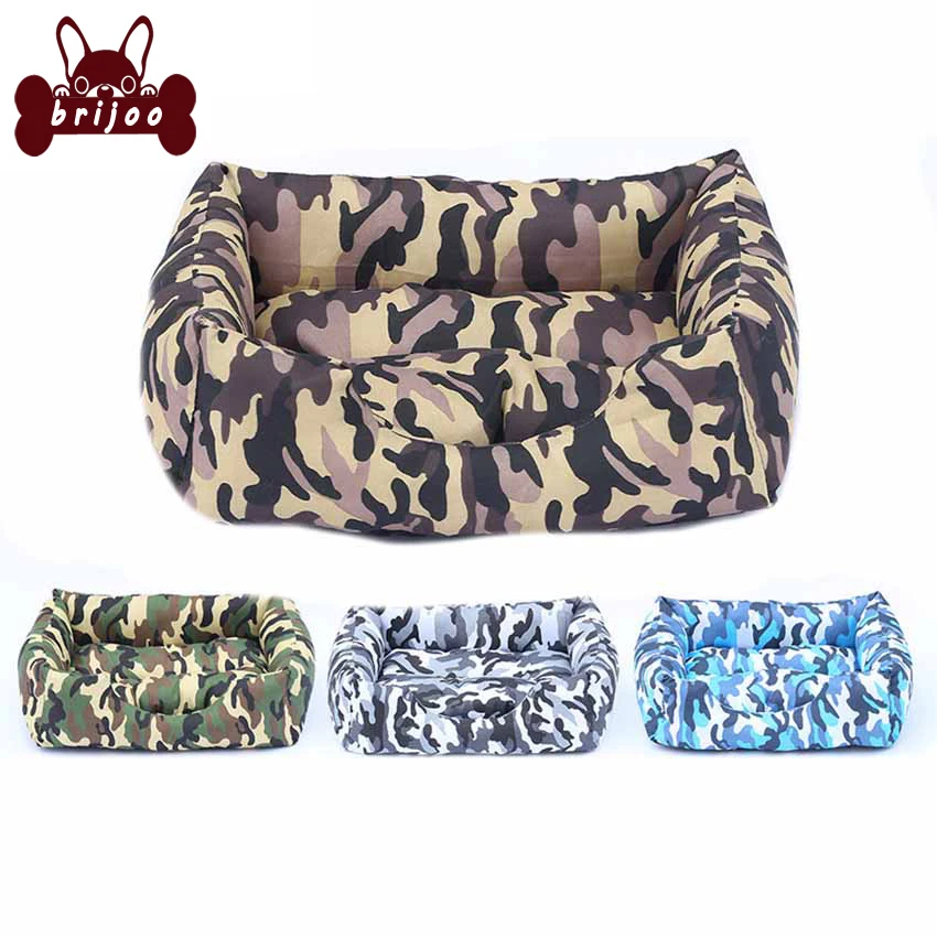 Brijoo Dog Beds For Large Small Dogs Cats Cushions Cats Mats Dogs Plush Durable Soft Material Padded Multicolors Pet Beds S-L