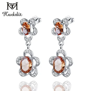 

Kuololit Zultanite Gemstone Stud Earrings for Women Solid 925 Sterling Silver Color Change Diaspore Stone Earrings Fine Jewelry
