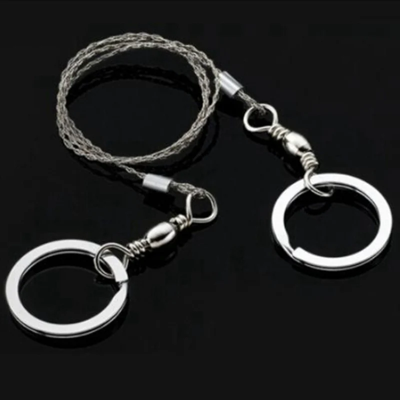 

Portable Stainless Steel Wire Saw Outdoor Survival Self Defense Camping Hiking Hunting Chainsaws Hand Saw Fret Saw Tools