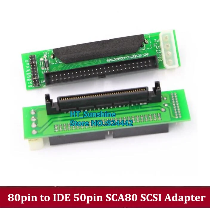 Бесплатная доставка 80 pin SCSI адаптер для жесткого диска 80pin к IDE 50pin конвертер SCA80 |
