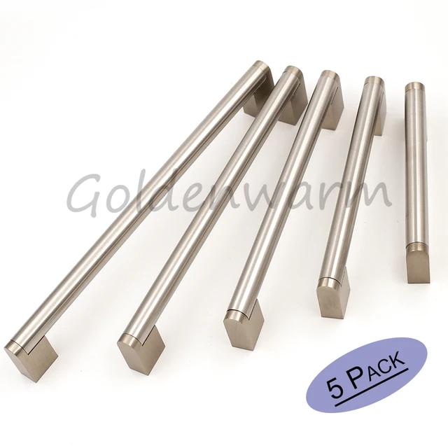 Brushed Stainless Steel Cabinet Handles High Quality Long Brushed Stainless Steel Cabinet Handles High Quality Long Furniture Hardware Closet Door 5 Pcs