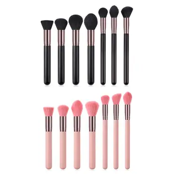 

7 PCS Professional Makeup Brushes Loose Powder Blush Eye Shadow Brush Makeup Brush Tool Kit Easy To Use And Portable