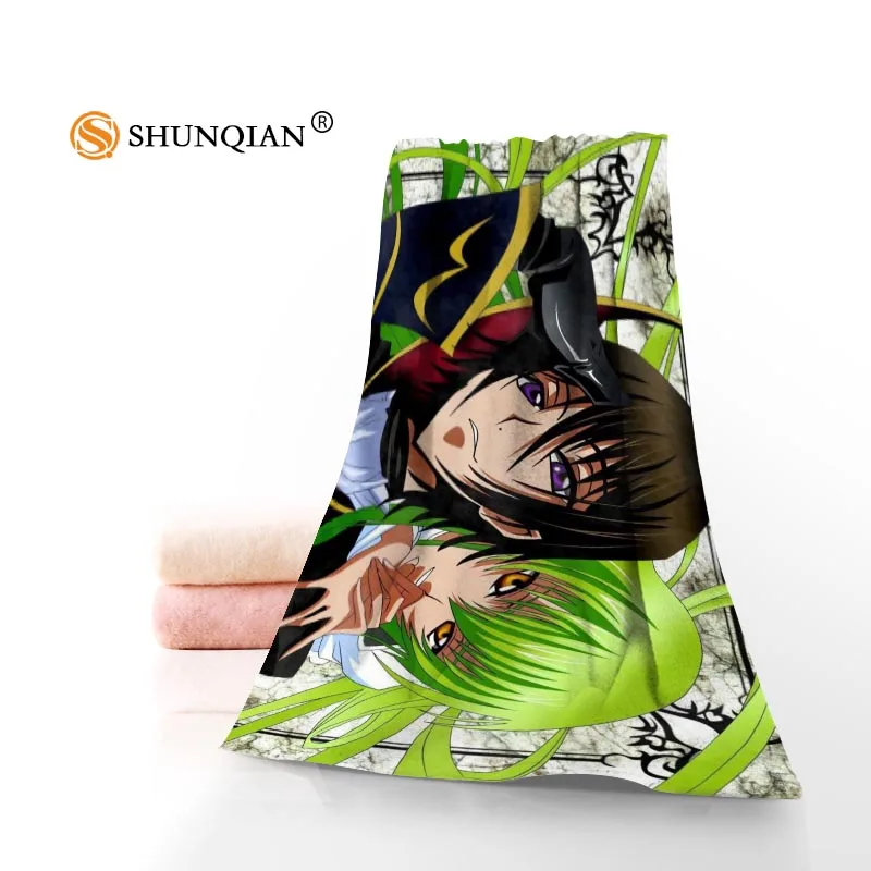 Пользовательский код Geass полотенце с принтом хлопок лицо/банные полотенца из микрофибры Ткань для детей Мужчины Женщины полотенце для душа s YT56 - Цвет: Towel