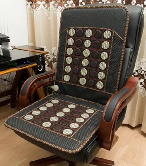 

Jade cushion germanium stone cushion office heating boss chair cushion heating cushion for leaning on of ochre heating pad jade