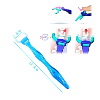 

2/3Pcs Dental Floss Handle Holder +250 Disposable Flosser Heads Tooth Oral Cleaner