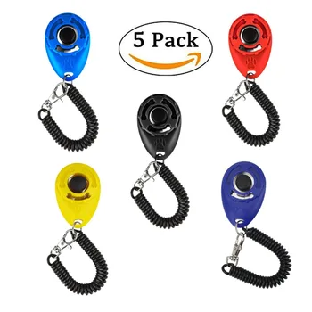 

version Dog Training Clicker with Wrist Strap - Pet Training Clicker Set (5 Pack)Dog Training Clicker New Upgraded Pet Training