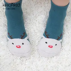 Kacakid хлопок Детские носки дети Новогодние товары Носки для девочек детские Обувь для девочек мальчиков носки-тапочки для малышей и для