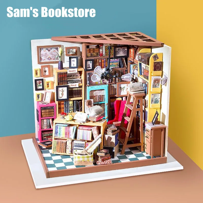 

New Doll House Miniature handmade DIY Dollhouse With Furnitures Wooden House kit Toys Children Birthday christmas Gift DG102