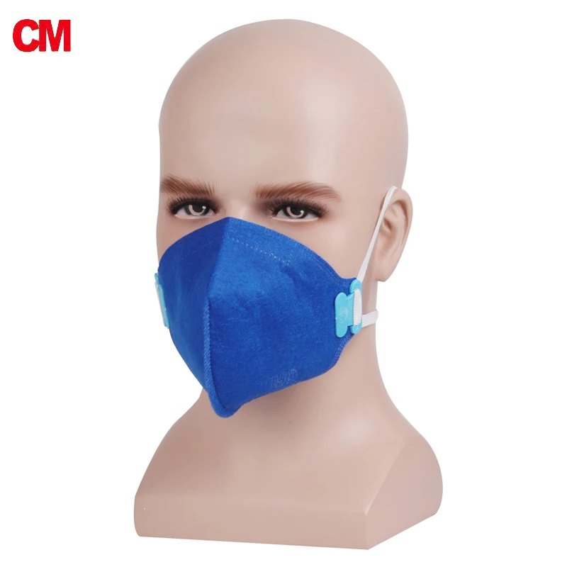 

50pcs CM Dust Mask Anti-particles Activated Carbon Mask Anti-PM 2.5 Masks Working Respirator Safety Anti-sticking Masks 2001BLUE