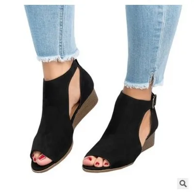 comprar Cunhas de verão Sapatos de Lona Plataforma Mulher Sandálias Das Senhoras Sapato Respirável Das Mulheres Sapatos Casuais Sapatos de Plataforma Do Dedo Do Pé Aberto Sandálias de Cunha