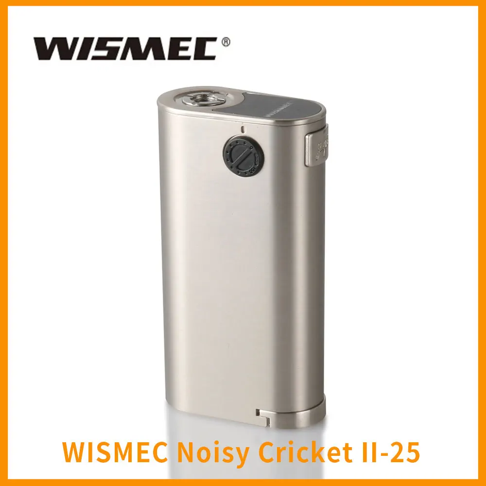 

Big Sale Wismec Noisy Cricket II-25 Box Mod Vape II-D25 18650 Battery Not included Vaporizer Mode Electronic Cigarette