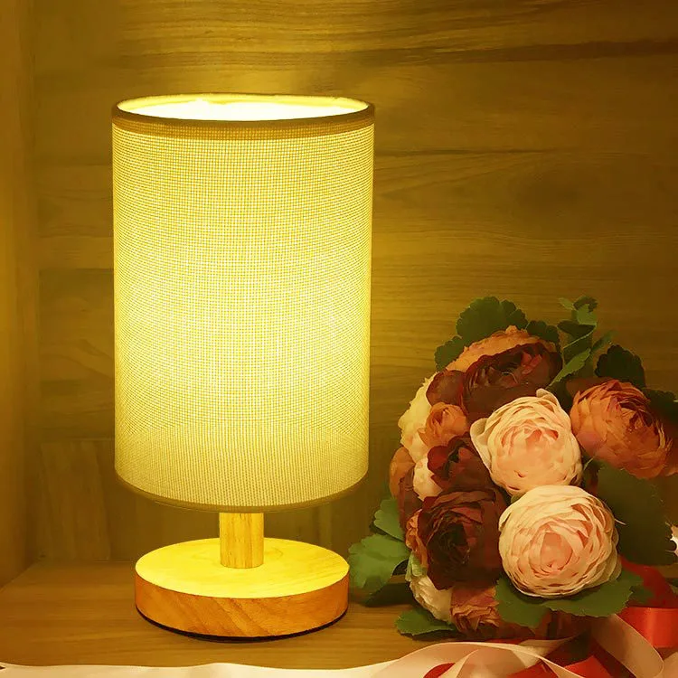 

Round Solid Wood RGBW LED Color Desk evening Lamp Voice Control by Alexa Echo Google Home WiFi Control by APP dimming