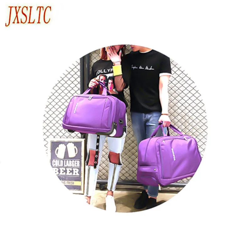 Jxsltc водонепроницаемый чемодан толстый стиль прокатки чемодан на колесиках для женщин и мужчин дорожные сумки чемодан с колесиками