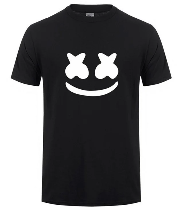 New Summer Fashion Marshmello T Shirt Short Sleeve Cotton SMALE Face